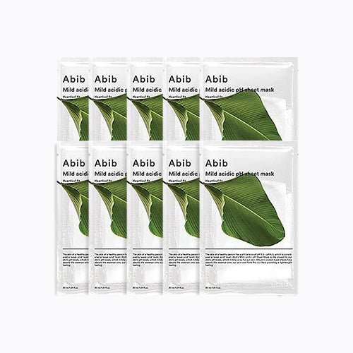 [Abib] Mild Acidic pH Sheet Mask_Heartleaf Fit (10ea)